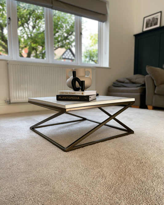 Large Square Concrete Coffee Table