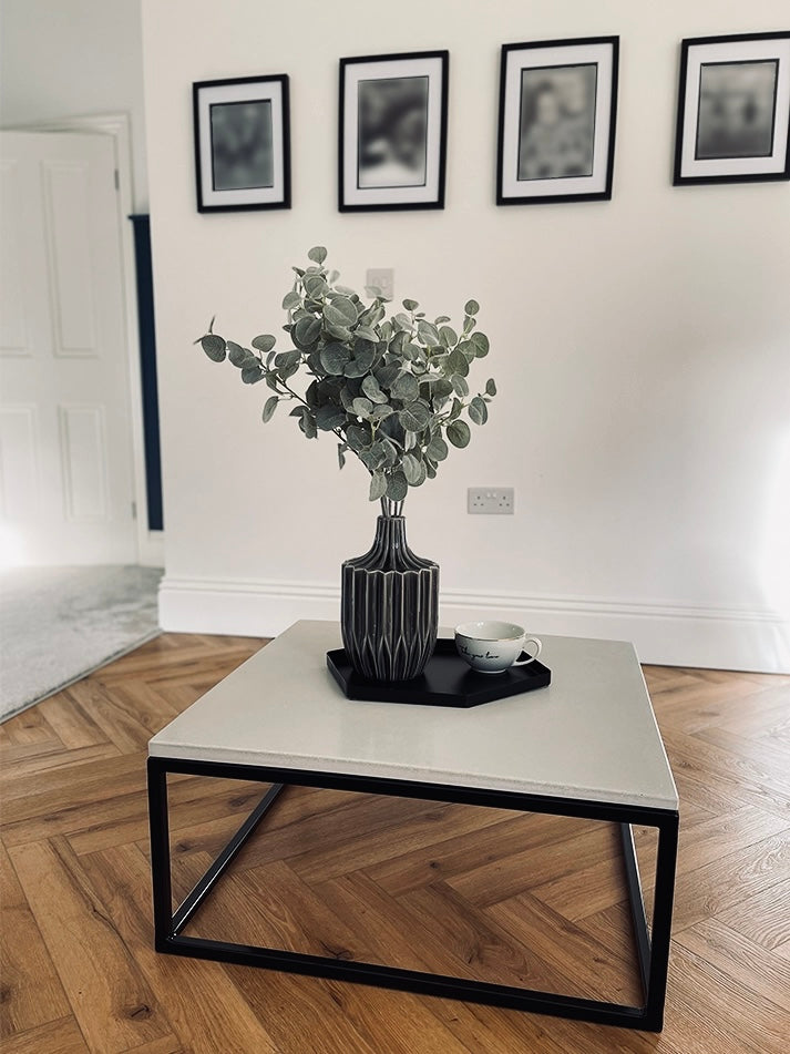 Small Square Concrete Coffee Table